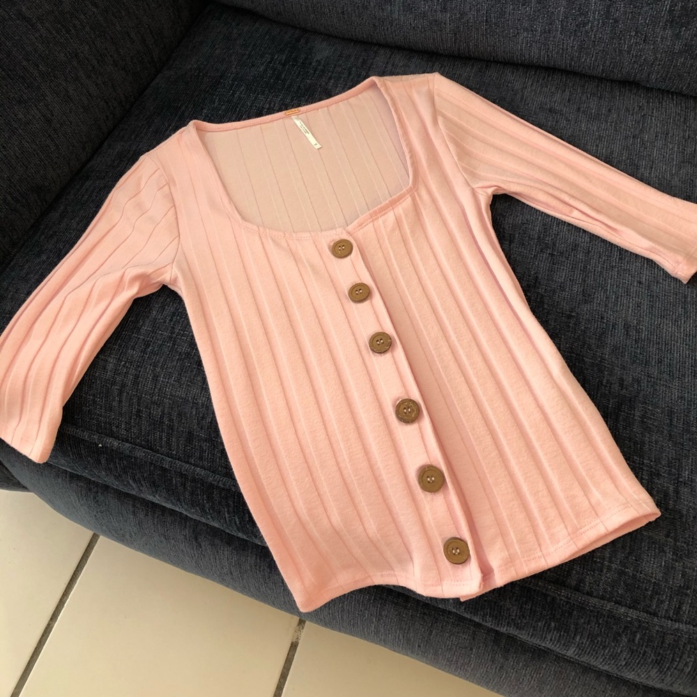 Free people pink top